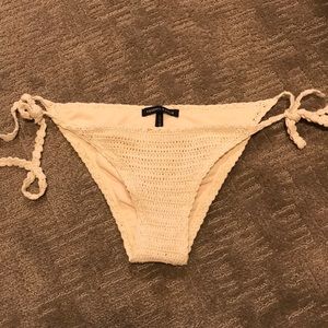 Cream colored bikini bottom
